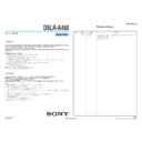 Sony DSLR-A450 Service Manual