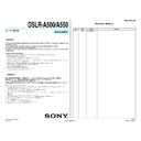 Sony DSLR-A500, DSLR-A550 (serv.man2) Service Manual