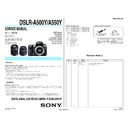 Sony DSLR-A500Y, DSLR-A550Y Service Manual