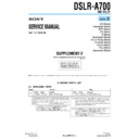 Sony DSLR-A700 (serv.man4) Service Manual