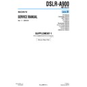 Sony DSLR-A900 (serv.man3) Service Manual