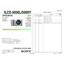 Sony ILCE-5000L, ILCE-5000Y Service Manual