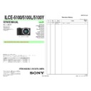 Sony ILCE-5100, ILCE-5100L, ILCE-5100Y Service Manual