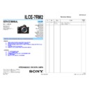 Sony ILCE-7RM2 (serv.man2) Service Manual