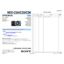 Sony NEX-C3A, NEX-C3D, NEX-C3K (serv.man2) Service Manual