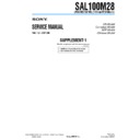 Sony SAL100M28 (serv.man3) Service Manual