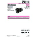 Sony SAL1118 (serv.man2) Service Manual