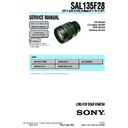 Sony SAL135F28 Service Manual