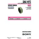 Sony SAL14TC (serv.man2) Service Manual