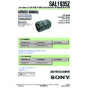 Sony SAL1635Z Service Manual