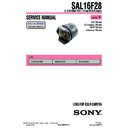 Sony SAL16F28 (serv.man2) Service Manual