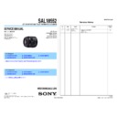 Sony SAL18552 Service Manual