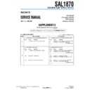 Sony SAL1870 (serv.man2) Service Manual