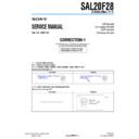 Sony SAL20F28 (serv.man3) Service Manual