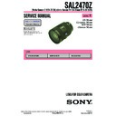 Sony SAL2470Z (serv.man2) Service Manual