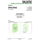Sony SAL2470Z (serv.man3) Service Manual