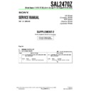 Sony SAL2470Z (serv.man4) Service Manual