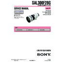 Sony SAL300F28G (serv.man2) Service Manual