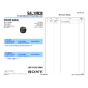 Sony SAL30M28 Service Manual