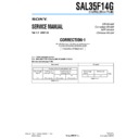 Sony SAL35F14G (serv.man3) Service Manual