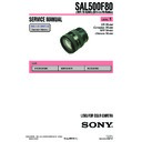 Sony SAL500F80 (serv.man2) Service Manual