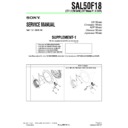 Sony SAL50F18 (serv.man2) Service Manual