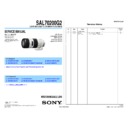 Sony SAL70200G2 Service Manual