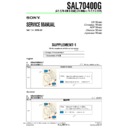 Sony SAL70400G (serv.man2) Service Manual