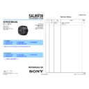 Sony SAL85F28 Service Manual