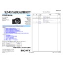Sony SLT-A57, SLT-A57K, SLT-A57M, SLT-A57Y Service Manual
