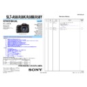 Sony SLT-A58, SLT-A58K, SLT-A58M, SLT-A58Y Service Manual