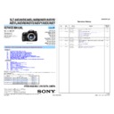 Sony SLT-A65, SLT-A65K, SLT-A65L, SLT-A65M, SLT-A65V, SLT-A65VK, SLT-A65VL, SLT-A65VM, SLT-A65VX, SLT-A65VY, SLT-A65X, SLT-A65Y Service Manual