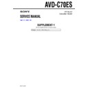Sony AVD-C70ES (serv.man2) Service Manual