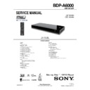 Sony BDP-A6000 Service Manual