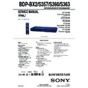 Sony BDP-BX2, BDP-S357, BDP-S360, BDP-S363 Service Manual