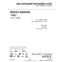 Sony BDP-BX370, BDP-S1700, BDP-S3700 Service Manual