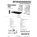 Sony BDP-BX38, BDP-S280, BDP-S380, BDP-S383 Service Manual