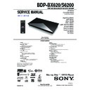 Sony BDP-BX620, BDP-S6200 Service Manual