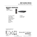Sony BDP-BX650, BDP-S6500 Service Manual