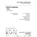 Sony BDP-BX670, BDP-S6700 Service Manual