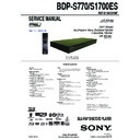 Sony BDP-S1700ES, BDP-S770 Service Manual