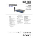 Sony BDP-S500 (serv.man2) Service Manual