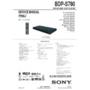 Sony BDP-S780 Service Manual