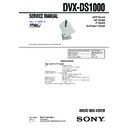 Sony DAV-DS1000, DVX-DS1000 Service Manual