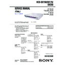 Sony DAV-DX150, DAV-DX170, DAV-DX250, HCD-DX150, HCD-DX170, HCD-DX250 Service Manual
