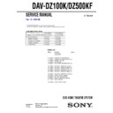 Sony DAV-DZ100K, DAV-DZ500KF, SS-CT31, SS-CT46, SS-TS31, SS-TS31B, SS-TS46, SS-TS46B, SS-WS31, SS-WS42 Service Manual