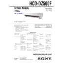 Sony DAV-DZ500F, HCD-DZ500F Service Manual