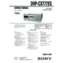 Sony DVP-CX777ES Service Manual