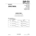 Sony DVP-F21 (serv.man2) Service Manual