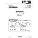 Sony DVP-F250 (serv.man2) Service Manual